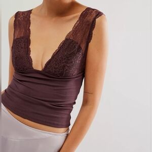 Intimately Free People Power Play Cami in Bittersweet Cocoa